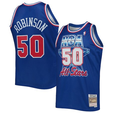 Men's Western Conference #50 David Robinson Royal Hardwood Classics 1992 NBA All-Star Game Swingman Jersey